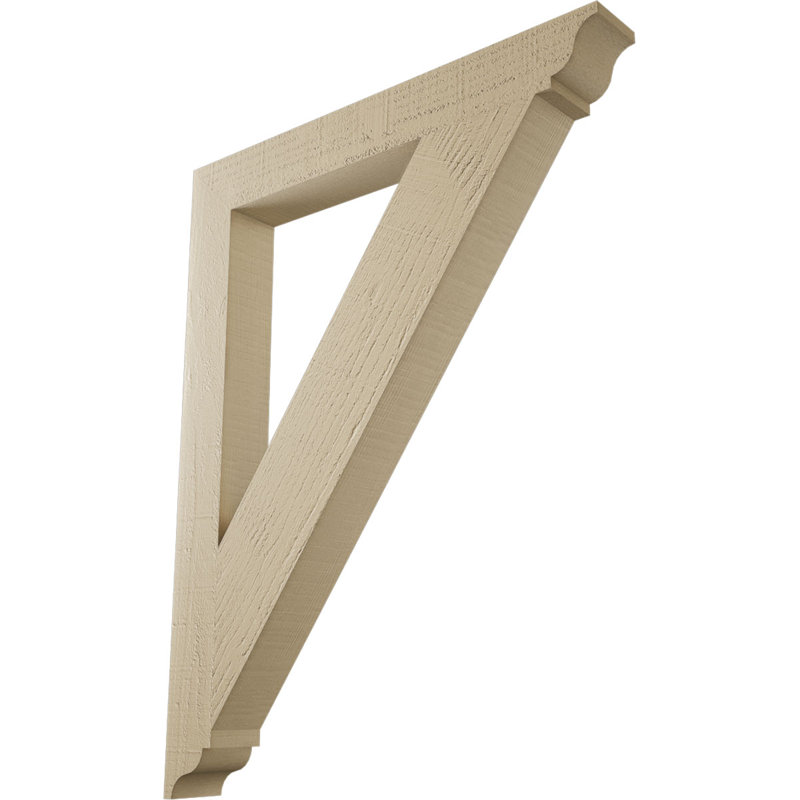 Support traditionnel en cèdre brut à grain de bois TimberThane, H 36 po x l 3,5 po x P 28 po