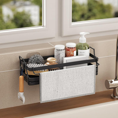 Évier de cuisine multifonctionnel en acier inoxydable avec plateau de drainage et fixation murale
