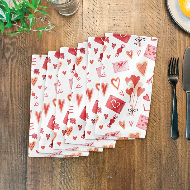 Aniyaha Cotton Twill Abstract Square Napkin