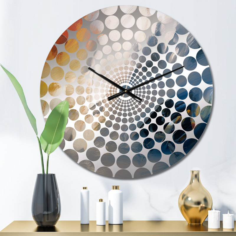 Maeryn - Horloge murale peinture abstraite, Petit