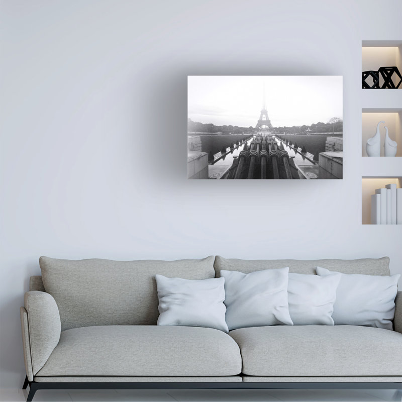 Art sur toile «Bachelor Sebastien Lory Fire Eiffel 2», H 12 po x l 19 po