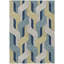 Tapis Mid-Century moderne lavable à la machine intérieur / extérieur Lockway ACN2422-1248836078