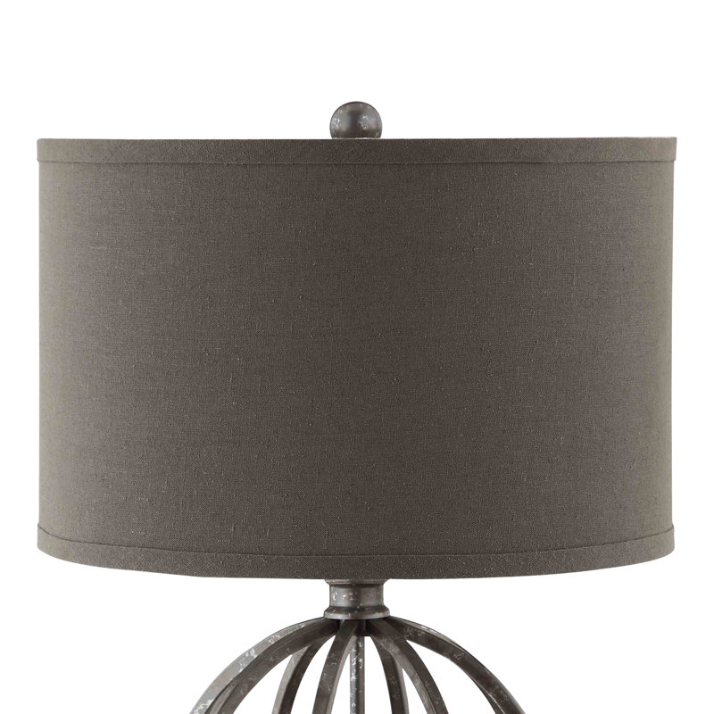 Lampe de table 1 lumière Lichfield 25,25 po - Étain