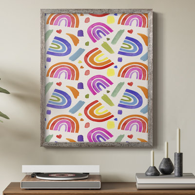 «Love Loudly Collection E», reproduction encadrée - bois massif