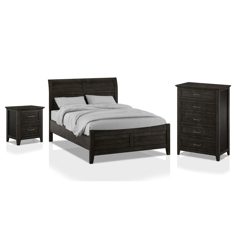 Ensemble de chambre configurable avec lit plateforme Ambia