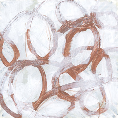 Rust Thread I by June Erica Vess - Wrapped Canvas Painting