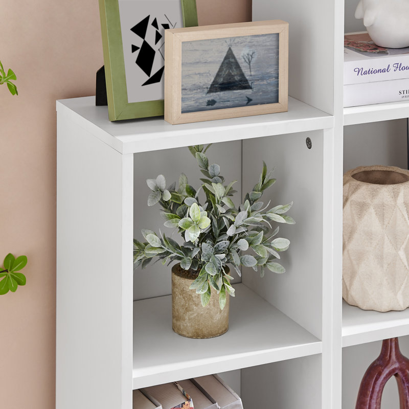 Ensemble de bibliothèque modulaire 3 pièces avec rangement Antonino, Blanc