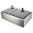ANZZI Elysian 20.75'' W Double Bowl Stainless Steel Farmhouse Kitchen Sink
