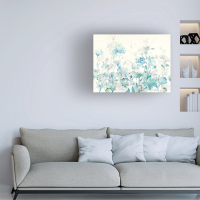 Œuvre sur toile translucide, bleu