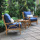 Brunswick Teak 2 - Person Patio Conversation Sets with Cushions