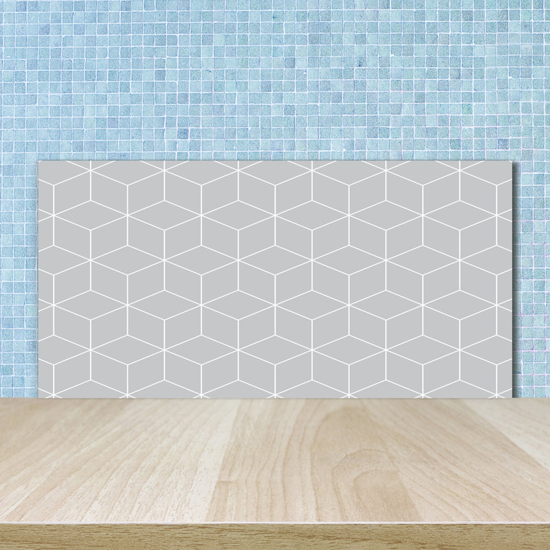 Birchwood 50cm W x 100cm L Glass Peel and Stick Panel
