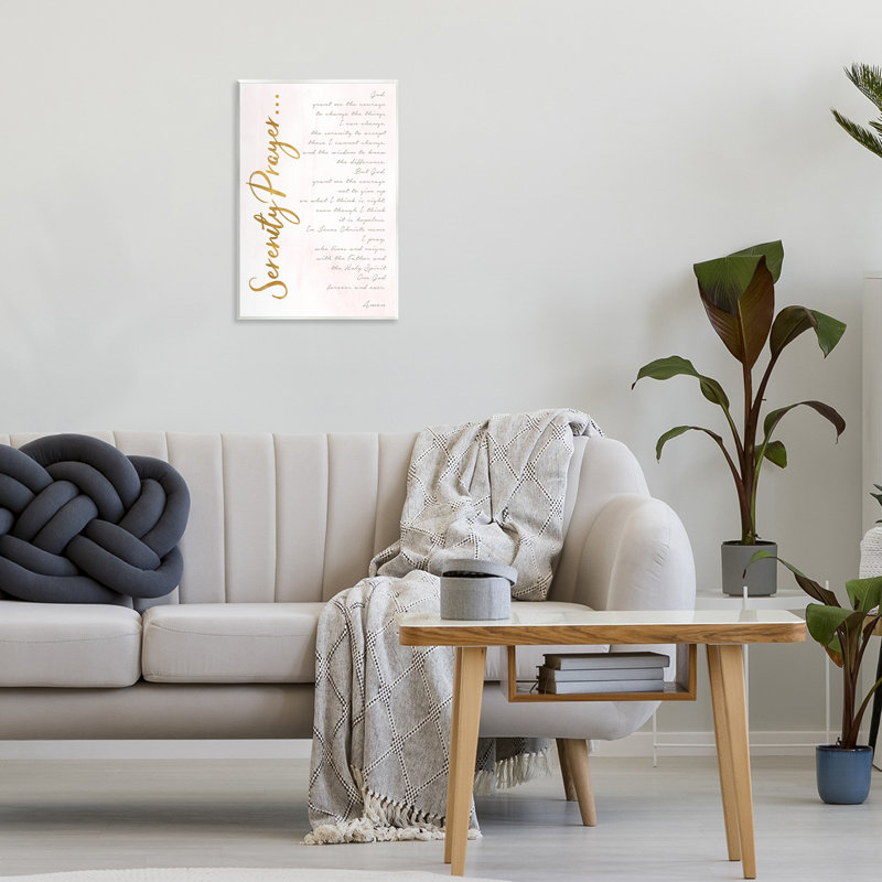 Serenity Prayer Scripture, plaque murale, design par Anna Quach, H 15 po x l 10 po