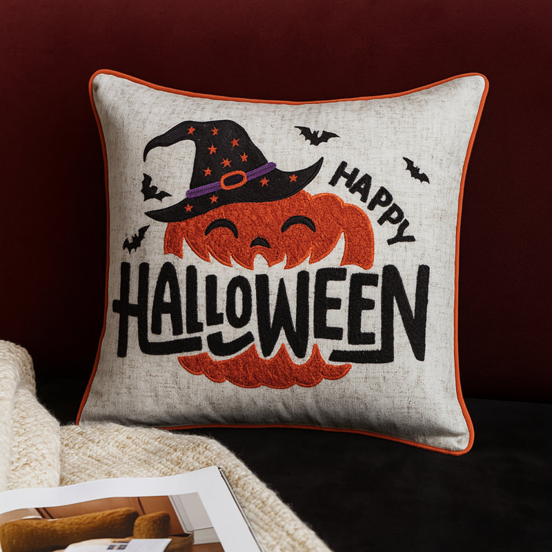 Halloween Themed Throw Pillow