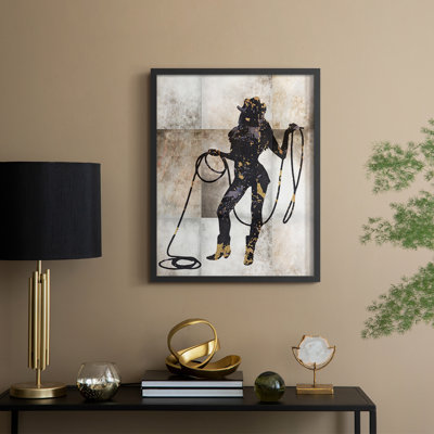 Cowgirl III Framed Print - Solid Wood