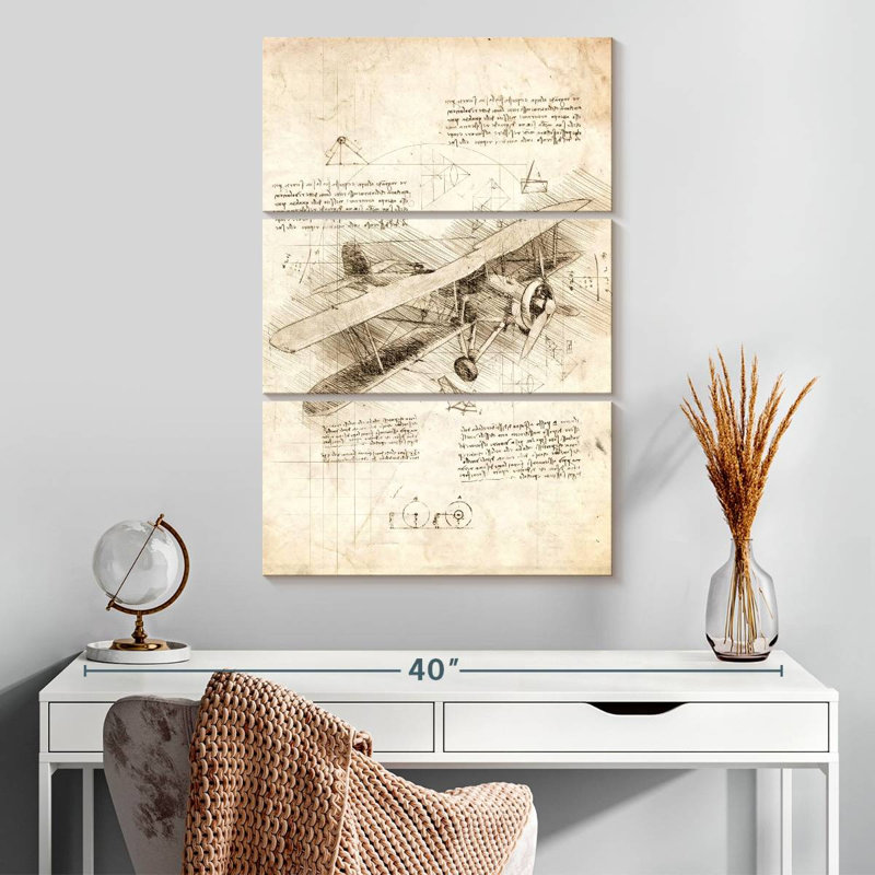 Mehar Biplane Aircraft, 32" H x 20" W