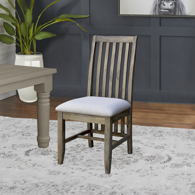 Lihua Wood & Upholstered Side Chair