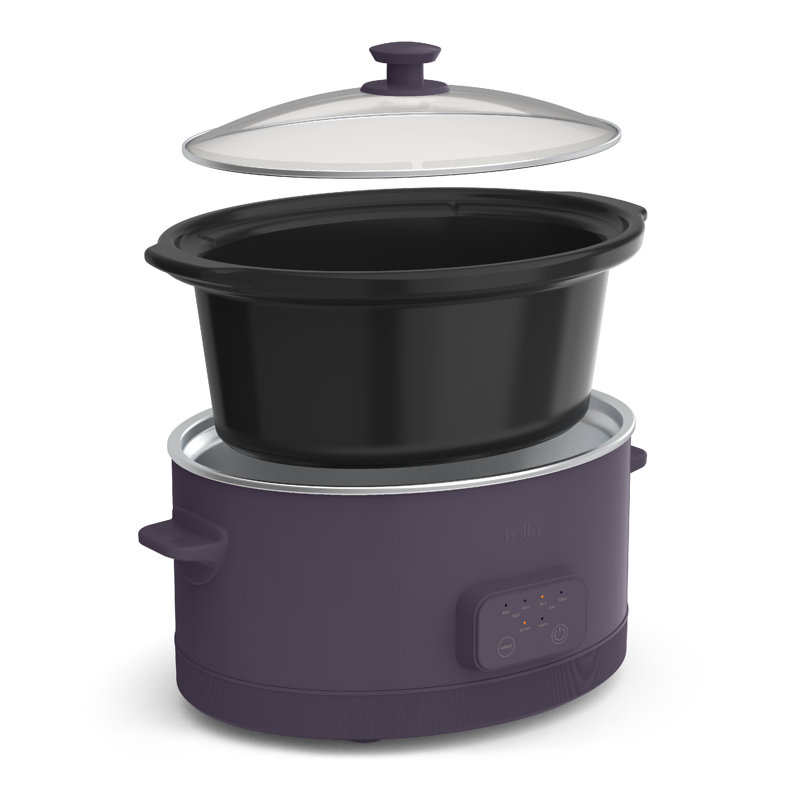Bella 6.0 QT Programmable Slow Cooker, Plum