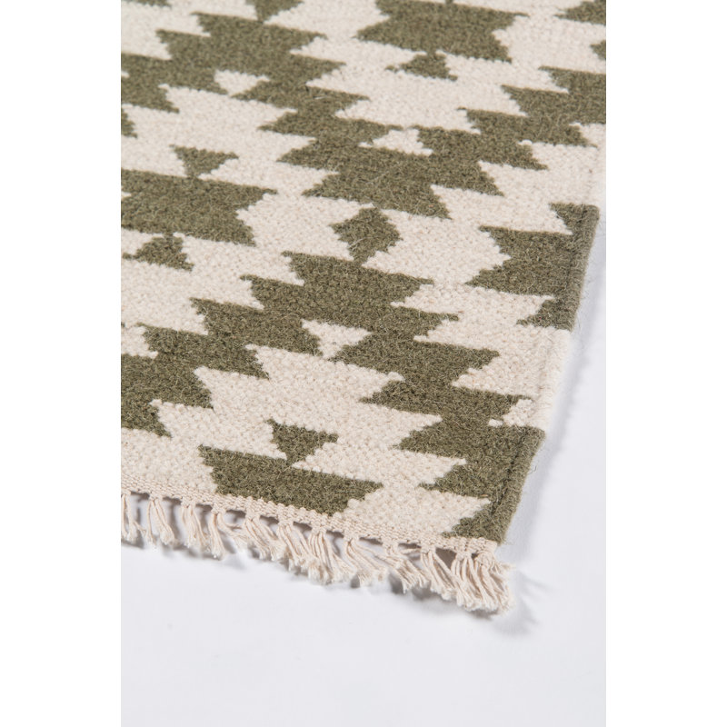 Thompson Wool Geometric Area Rug, Rectangle 7'6" x 9'6"