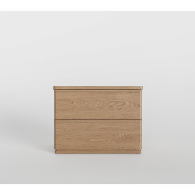 Baxtor 2 Drawer Natural Nightstand