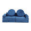 Canapé modulaire 14 pièces pour enfants - Canapé modulaire en mousse convertible bleu pour tout-petits et enfants-126155391