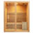 ZONEMEL Wooden Steam Sauna Room, 2 Person Canadian Hemlock Luxurious Indoor Sauna with 3.5 KW Harvia Stove Heater, Bluetooth Speaker, Sauna Stone, Wooden Bucket, Scoop, Reading Light, Hourglass