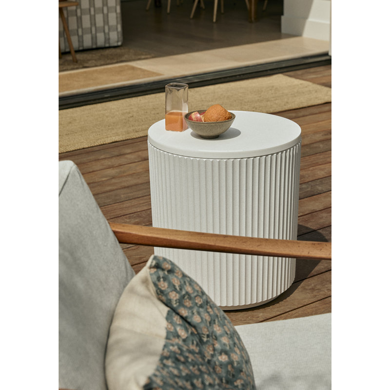 Table d'appoint Veradek Chill, Blanc