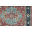 Hand-Knotted High-Quality Rust and Blue Area Rug