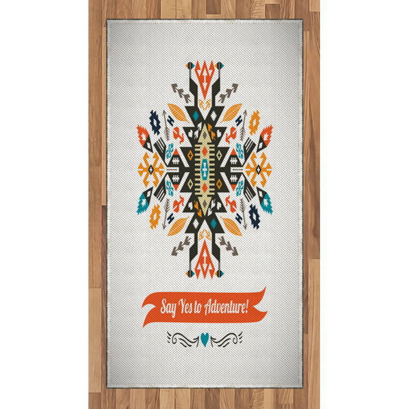 Tribal High Density Long Fiber Poly Threads Decorative Area Rug Carpet, Rectangle 2'7" x 5'