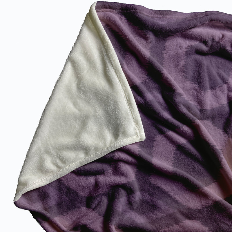 Jessamine Plain Weave / Muslin Throw Blanket, Purple