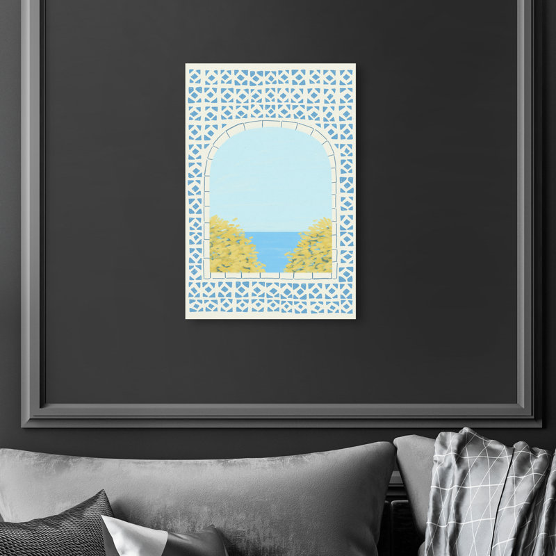 Mediterranean Window II Print by Oliver Gal, 15"H x 10"W, Gallery Wrapped