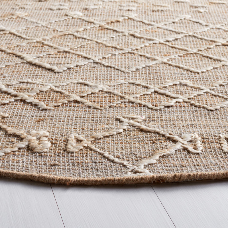 Tapis tissé à la main Southwestern, Rond 6 pi