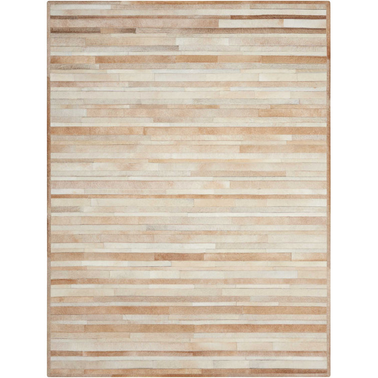Prairie Cowhide Geometric Indoor Rug