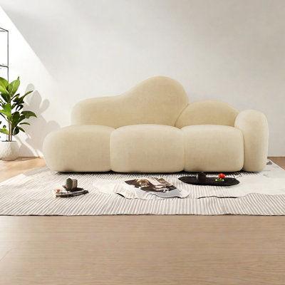 Chaise longue en flanelle au design unique