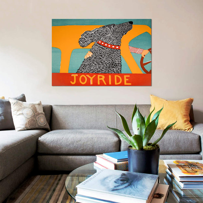 Joyride Black by Stephen Huneck - Wrapped Canvas Print, 66.04 cm H x 45.72 cm W x 1.91 cm D