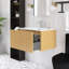 Meuble-lavabo mural simple 30 po avec comptoir en céramique blanche-324710282
