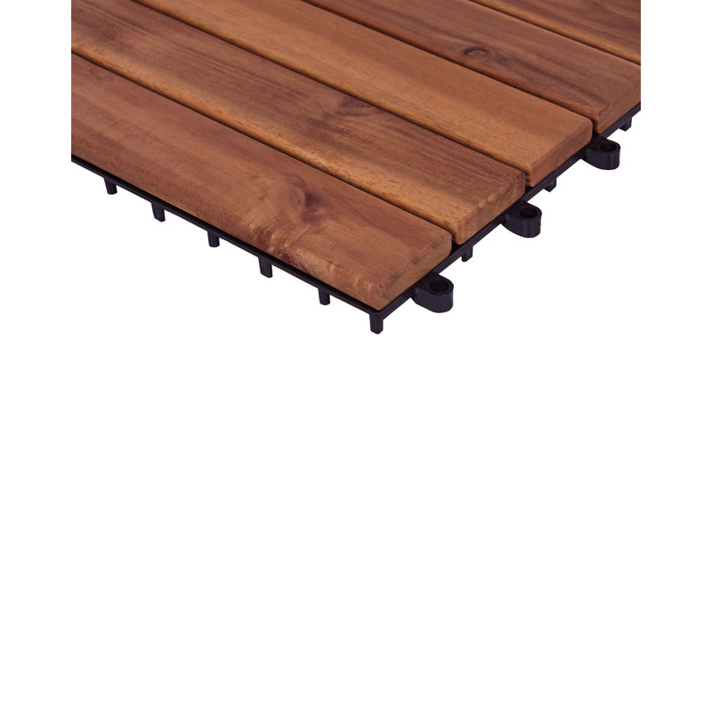Outdoor Flooring ACCETTURA Certified Acacia Wood Natural, Brown