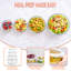 4pc BPA Free Glass Storage Container Set with Snap Lock Lids- Round