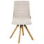 44cm H Fabric Upholstered Upholstered Back Accent in Beige