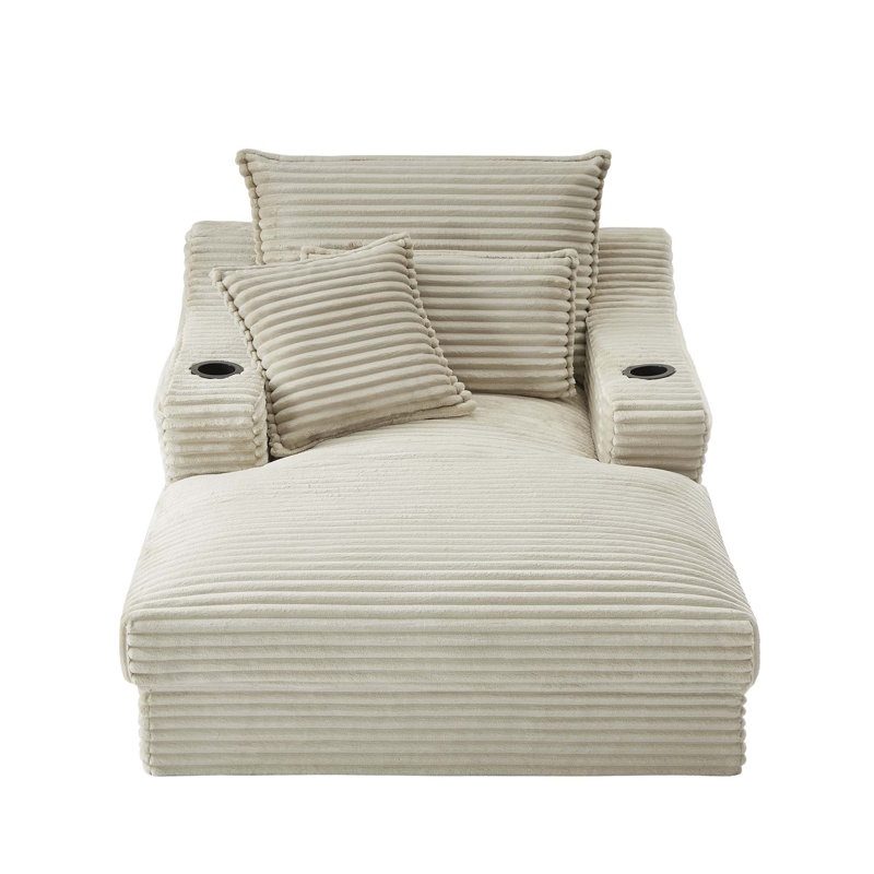 Canapé de 47,24 pouces avec coussin de compression moderne et confortable avec conception unique de coussin et chaise longue