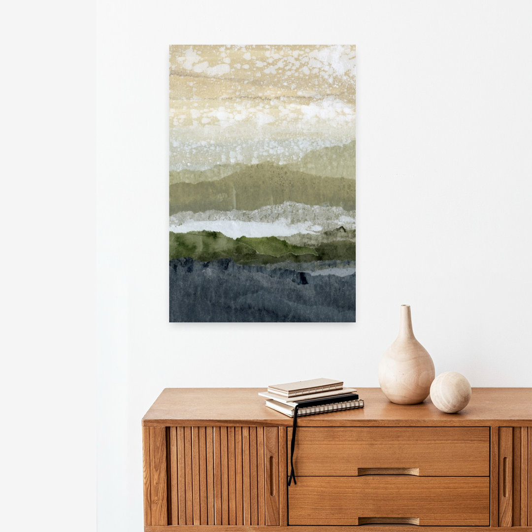 Contemporary Art Modern Organic Contemporary Moss Coastal Forest Wall Art