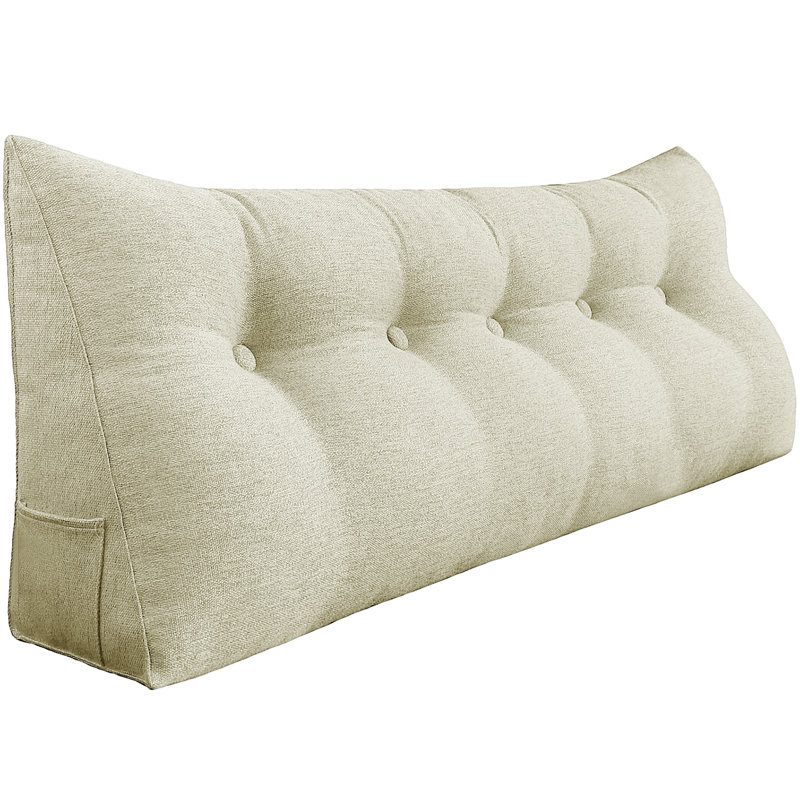 Coussin de tête de lit confortable, Grand lit, Ivoire ivoire