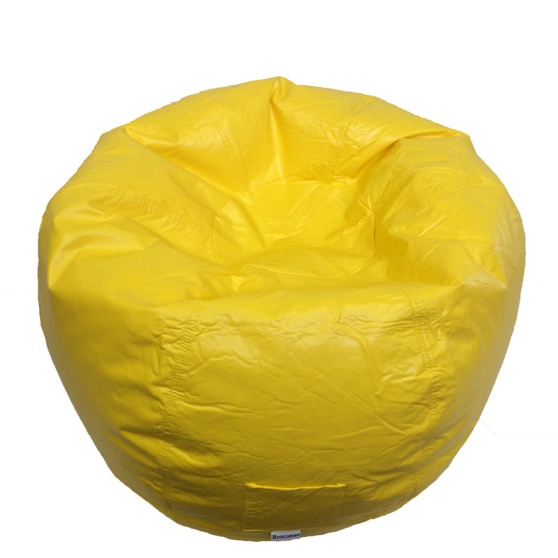 Fauteuil à billes Boscoman - Adulte, Similicuir jaune