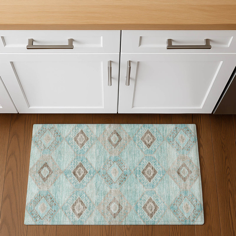 Premium Machine Washable Xamiera AMF1857 Aztec Rug, Rectangle 1'8" x 2'6"