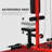 Lat Pull Down Machine Cable Station with Flip-Up Footplate, Red