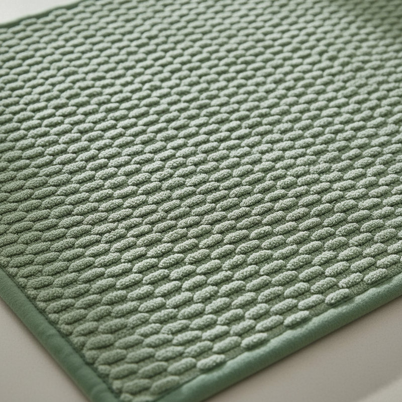 Tapis pour salle de bain 16 po x 24 po, Vert sauge