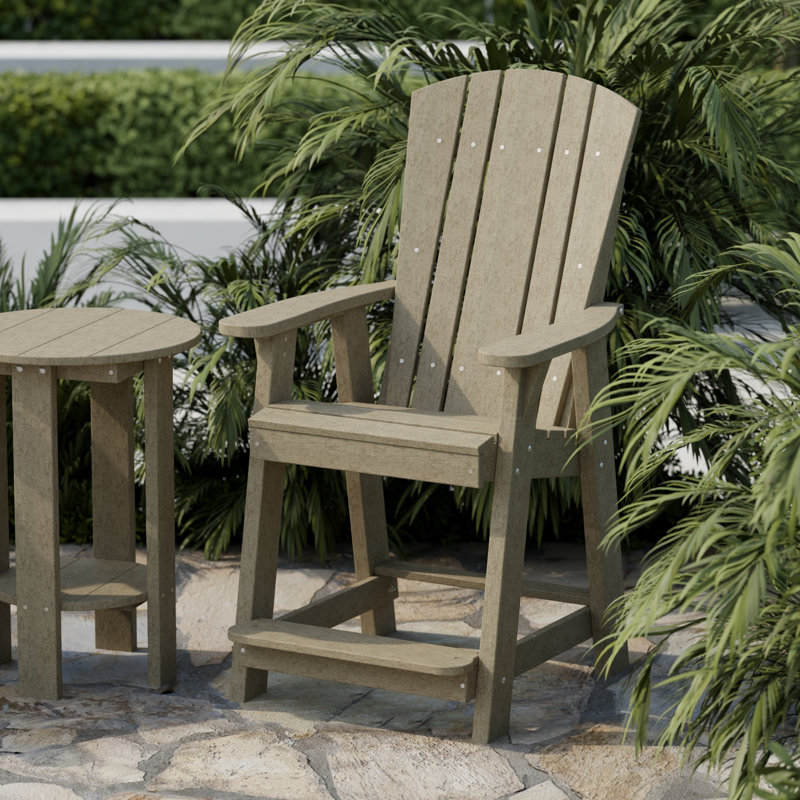 Ensemble de chaises de balcon avec table Heritage, Bois patiné