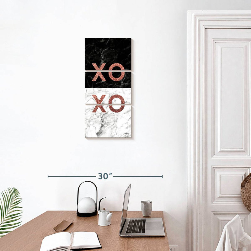 Typographie Xoxo, H 27 po x l 12 po