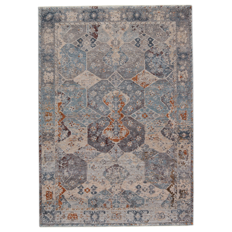 Tapis oriental gris Devoss, Rectangle 5 pi x 8 pi