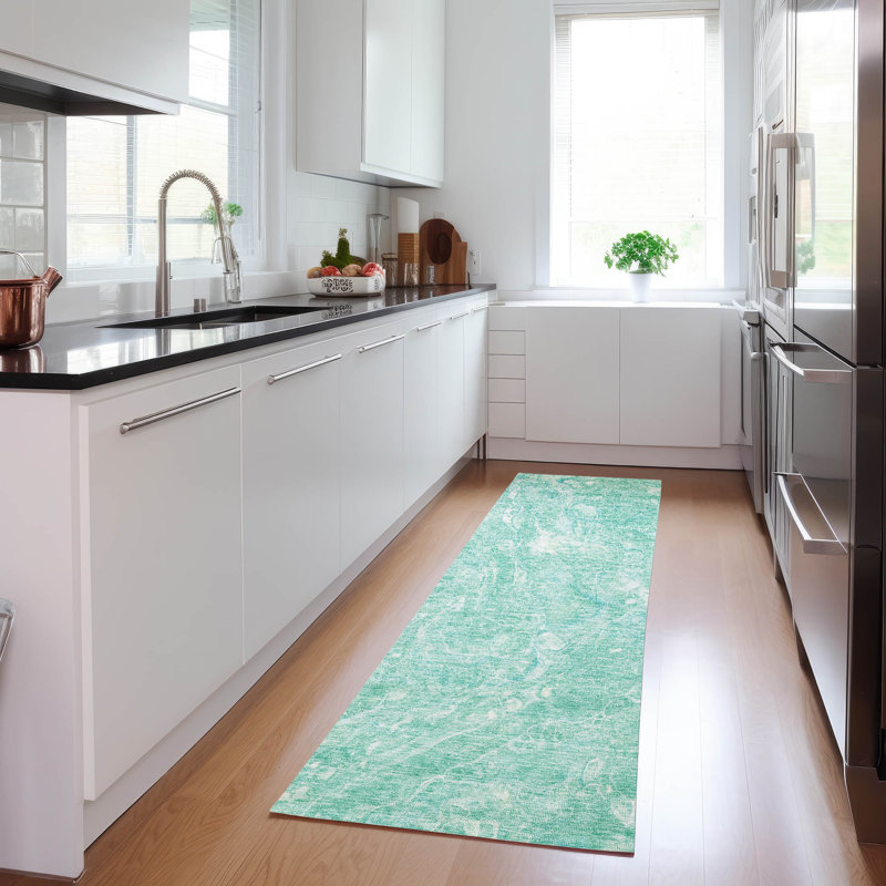 Tapis intérieur / extérieur Radric avec envers antidérapant, Tapis de couloir 2 pi 3 po x 7 pi 6 po
