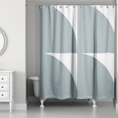 Rideau de douche simple géométrique Hulcott